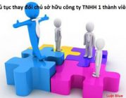 Thủ tục thay đổi chủ sở hữu công ty TNHH một thành viên tại Kim Sơn
